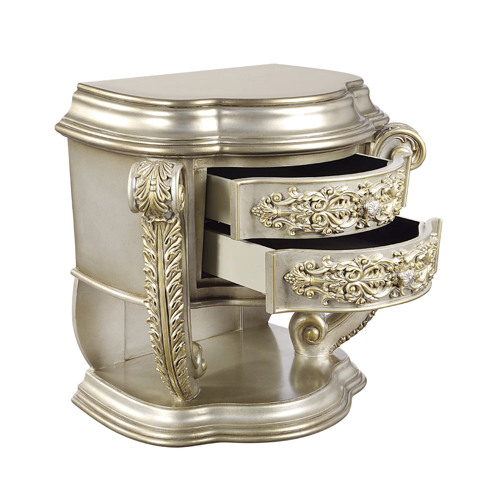 Danae Champagne Nightstand - Ornate Home