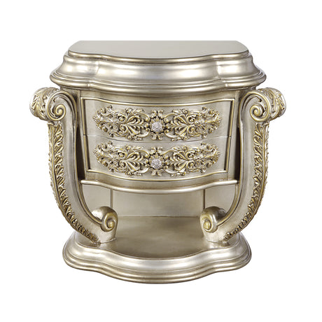 Danae Champagne Nightstand - Ornate Home
