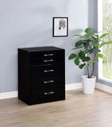 Danbury Black High Gloss Vanity Set - Ornate Home