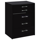 Danbury Black High Gloss Vanity Set - Ornate Home