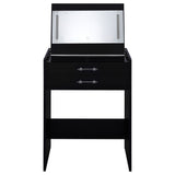 Danbury Black High Gloss Vanity Set - Ornate Home