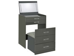 Danbury Grey High Gloss Vanity Set - Ornate Home