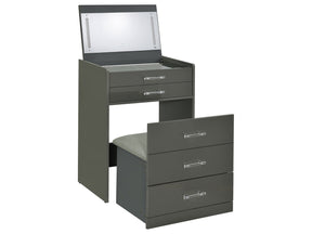 Danbury Grey High Gloss Vanity Set - Ornate Home