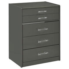 Danbury Grey High Gloss Vanity Set - Ornate Home