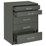 Danbury Grey High Gloss Vanity Set - Ornate Home