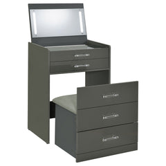 Danbury Grey High Gloss Vanity Set - Ornate Home