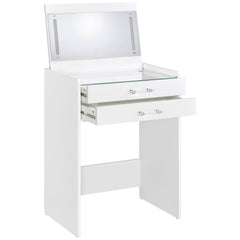 Danbury White High Gloss Vanity Set - Ornate Home