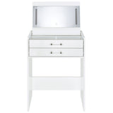 Danbury White High Gloss Vanity Set - Ornate Home