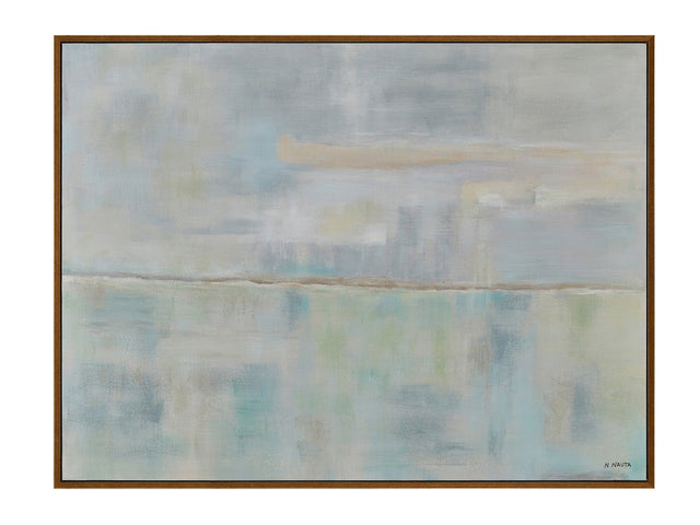 Dance At The Horizon Green/Blue Canvas - Ornate Home