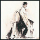 Dancers Black/White Painting by Buddy Whitlock - Ornate Home