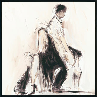 Dancers Black/White Painting by Buddy Whitlock - Ornate Home