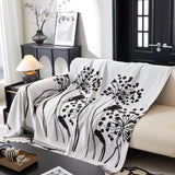 Dandelion Blanket Throw for Sofas Chenille Furniture Couch Cover, Couch Cushion Cover for Kids, Pets - Ornate Home