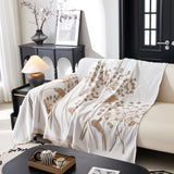 Dandelion Blanket Throw for Sofas Chenille Furniture Couch Cover, Couch Cushion Cover for Kids, Pets - Ornate Home