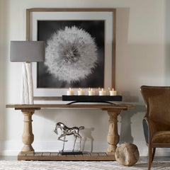 Dandelion Seedhead Black/White Framed Print - Ornate Home