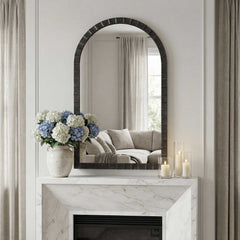 Dandridge Black Arch Mirror - Ornate Home