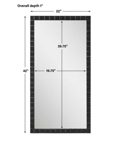 Dandridge Black Industrial Mirror - Ornate Home