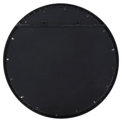Dandridge Black Round Industrial Mirror - Ornate Home