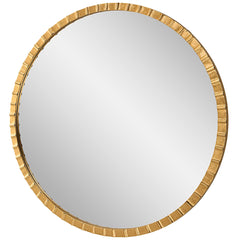 Dandridge Gold Round Mirror - Ornate Home