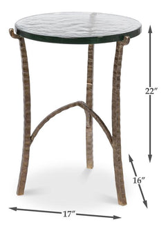 Dandy Bronze Round Side Table - Ornate Home