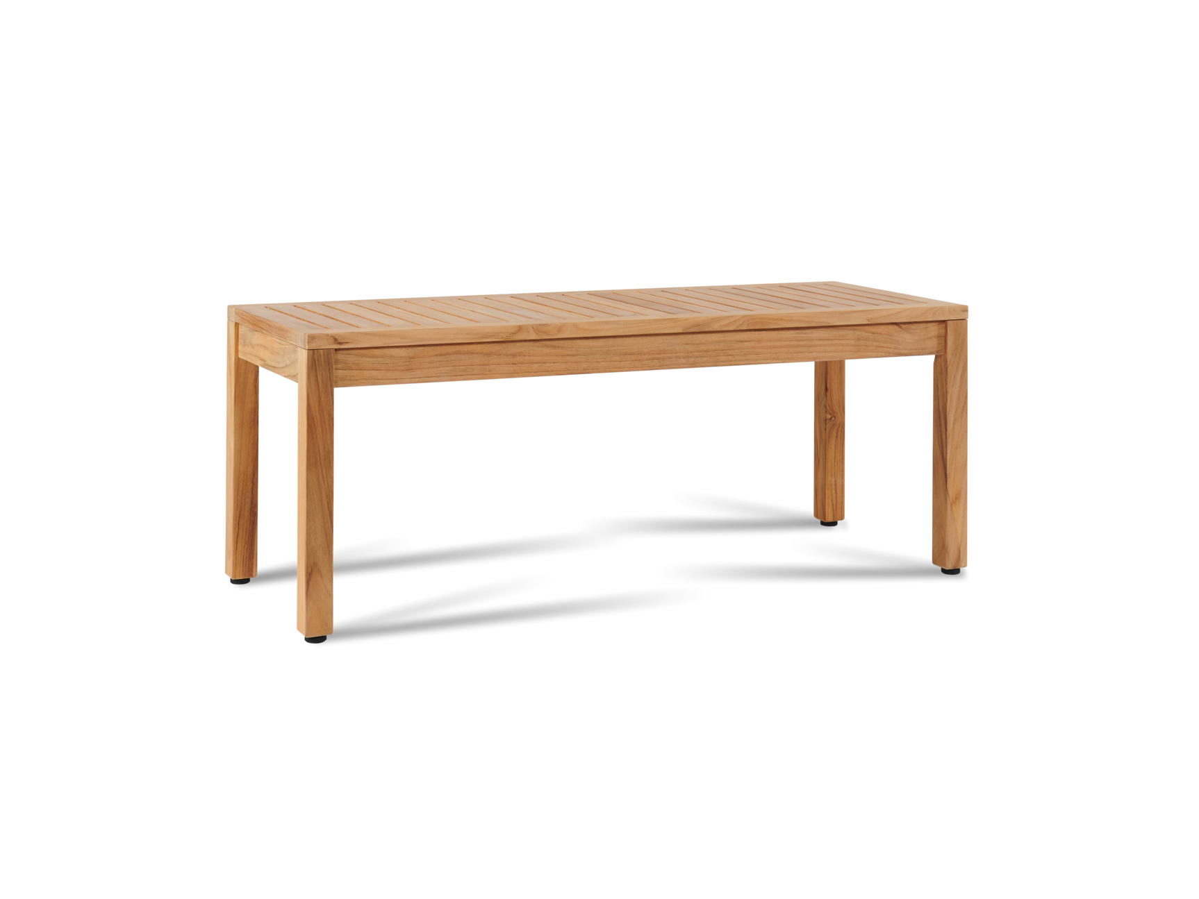 Dane 2-Person Teak Outdoor Backless Bench - Ornate Home