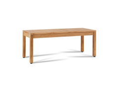 Dane 2-Person Teak Outdoor Backless Bench - Ornate Home
