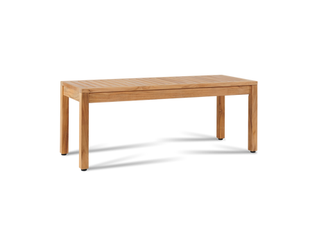 Dane 2-Person Teak Outdoor Backless Bench - Ornate Home