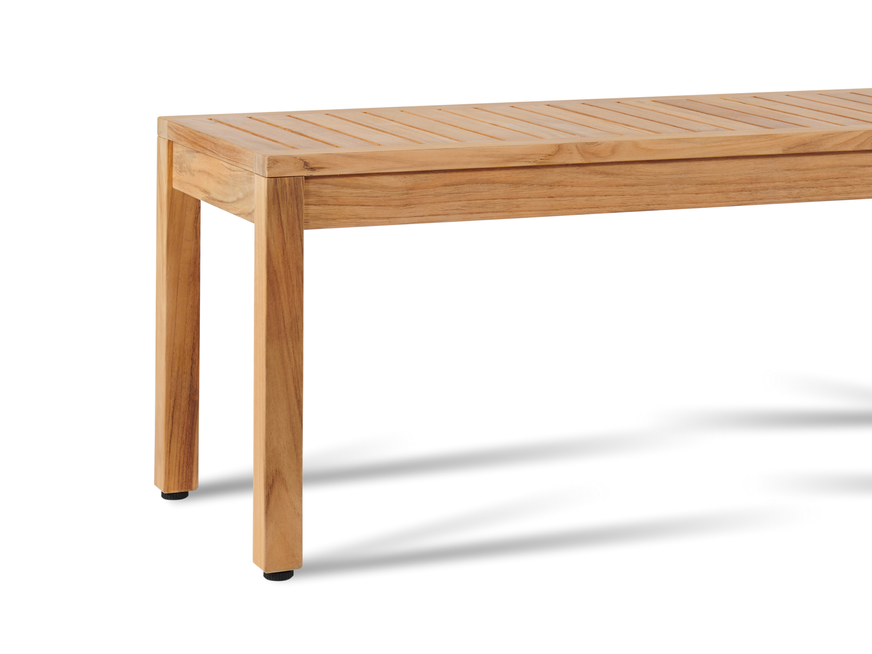 Dane 2-Person Teak Outdoor Backless Bench - Ornate Home