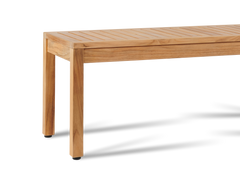 Dane 2-Person Teak Outdoor Backless Bench - Ornate Home