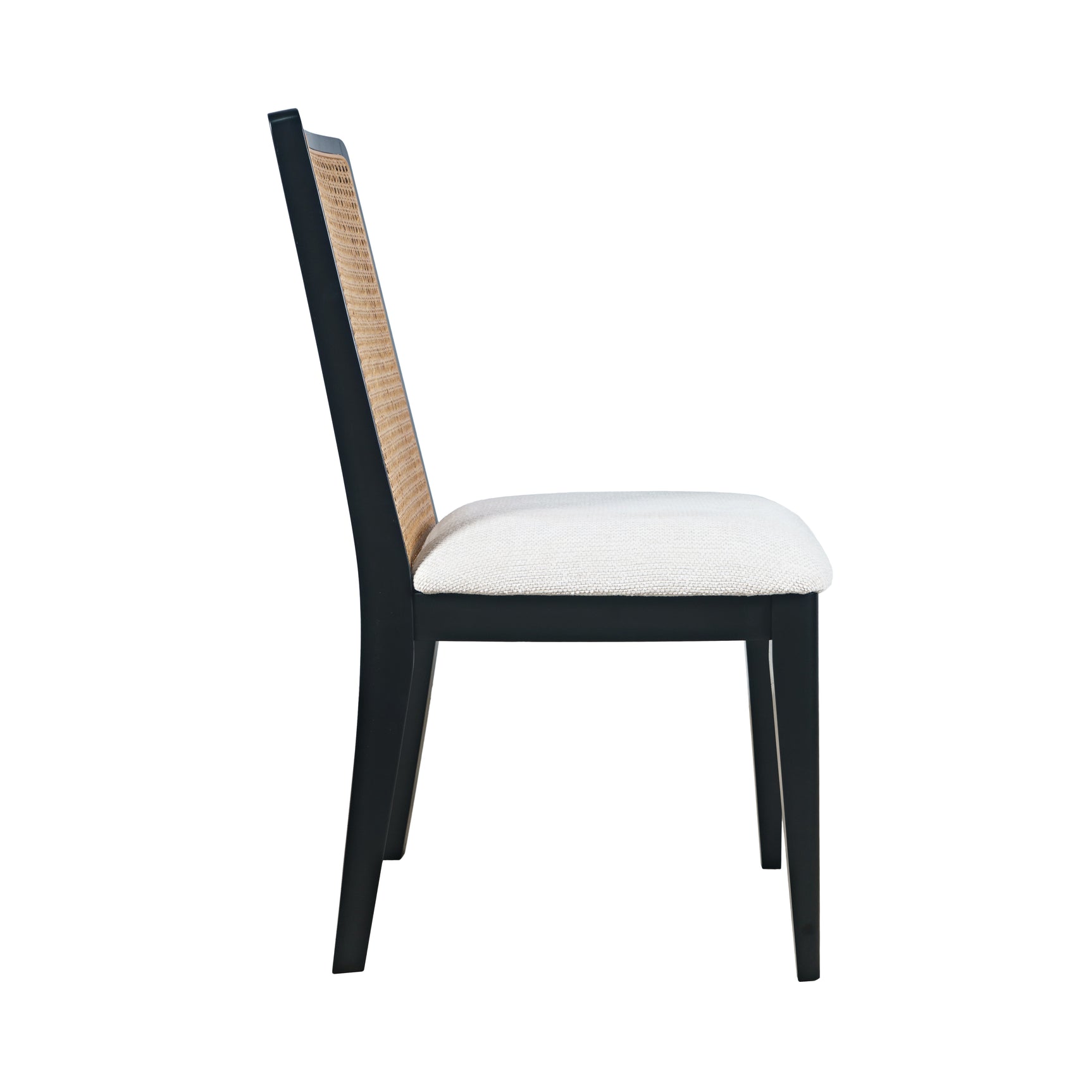 Dane Black Cane Back Chair (Set of 2) - Ornate Home