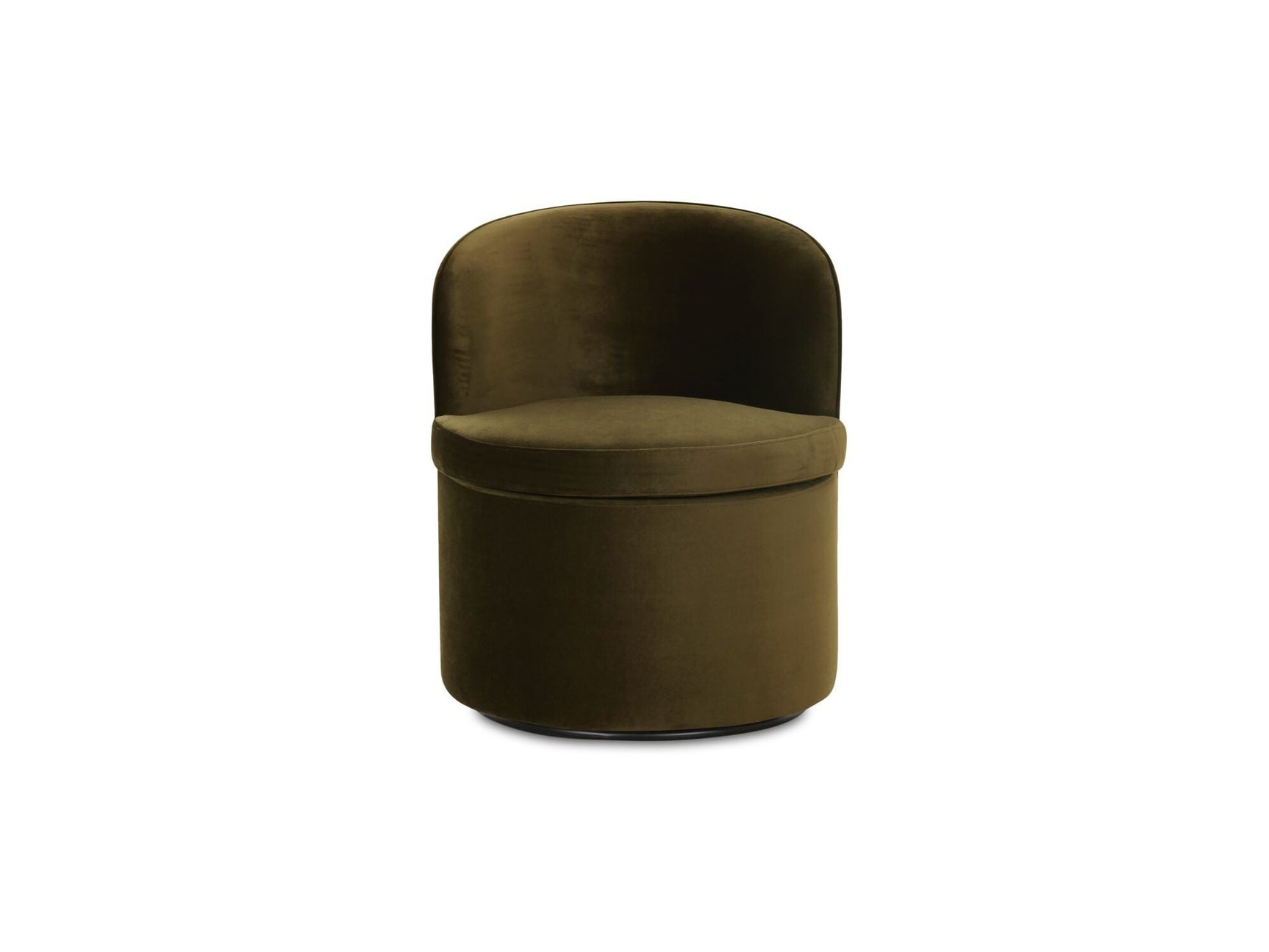 Dane Faux Green Mohair Swivel Dining Chair - Ornate Home