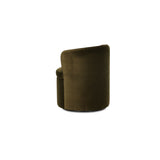 Dane Faux Green Mohair Swivel Dining Chair - Ornate Home