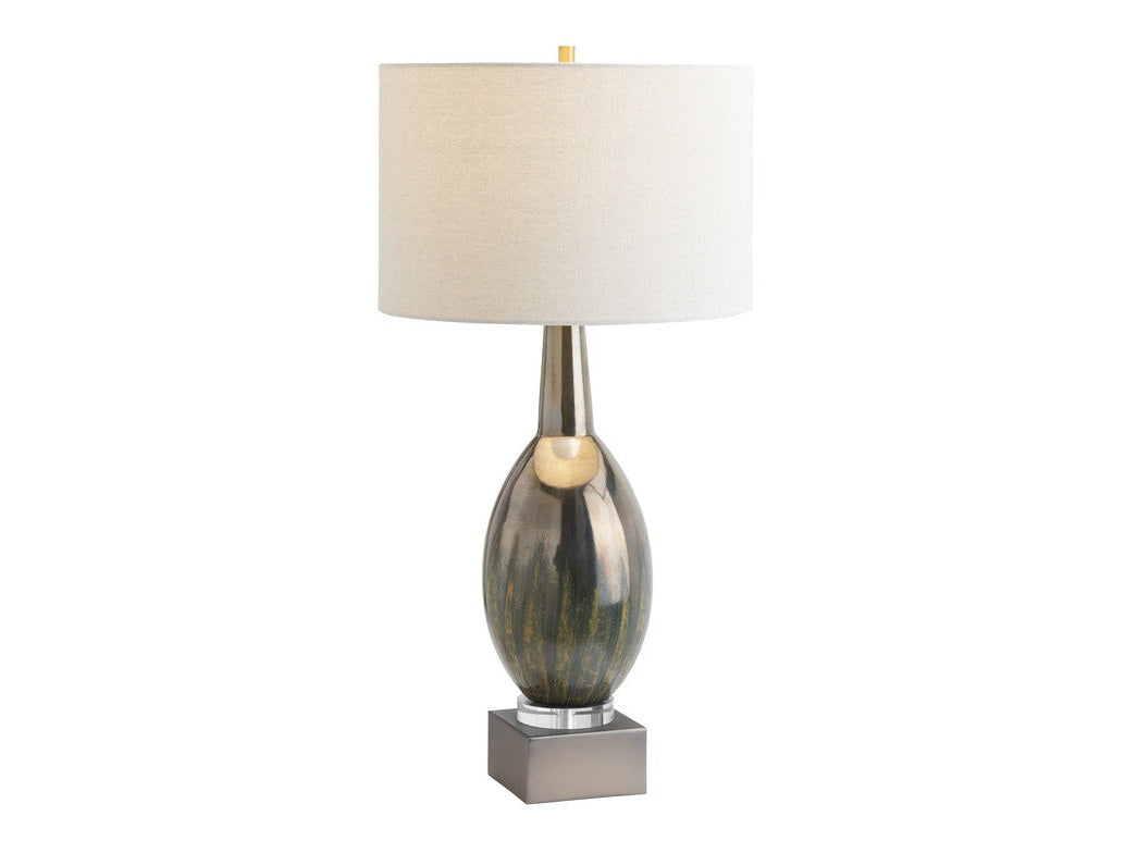 Dane Green/Grey Table Lamp - Ornate Home