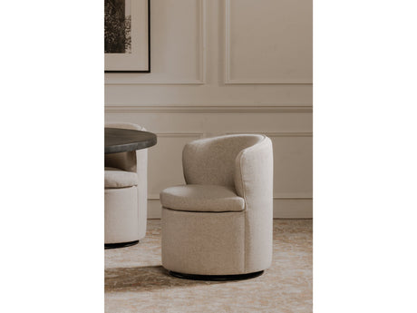 Dane Oatmeal Swivel Dining Chair - Ornate Home