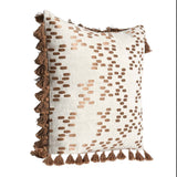 Dane Penny Brown 22"x22" Throw Pillow (Set of 2)