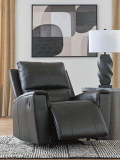 Danemere Black Recliner - Ornate Home