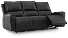 Danemere Black Reclining Sofa - Ornate Home