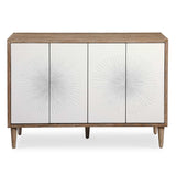 Dani White 4 Door Cabinet - Ornate Home