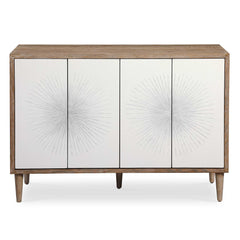 Dani White 4 Door Cabinet - Ornate Home