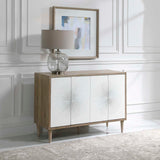Dani White 4 Door Cabinet - Ornate Home