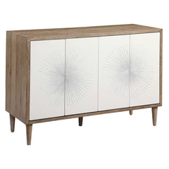 Dani White 4 Door Cabinet - Ornate Home