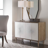 Dani White 4 Door Cabinet - Ornate Home