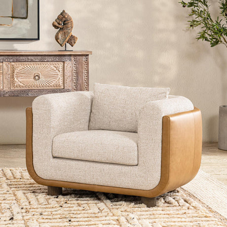Dania Latte Accent Chair - Ornate Home