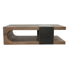 Danica Café Brown Coffee Table - Ornate Home
