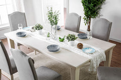 Daniella Antique White/Gray 7 Pc. Dining Room Set - Ornate Home
