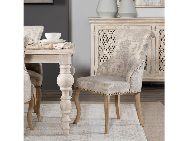 Danielle Gray/Brown Accent Chair - Ornate Home