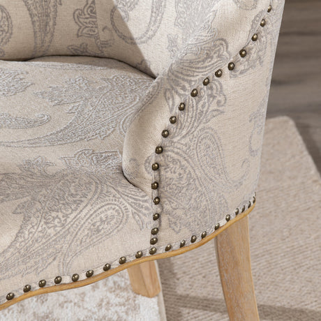 Danielle Gray/Brown Accent Chair - Ornate Home