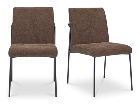 Danny Dark Brown Dining Chair (Set of 2) - Ornate Home