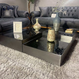 Danny Dark Gray Square Coffee Table - Ornate Home