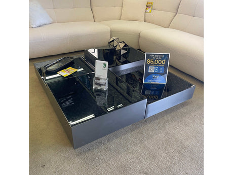 Danny Dark Gray Square Coffee Table - Ornate Home