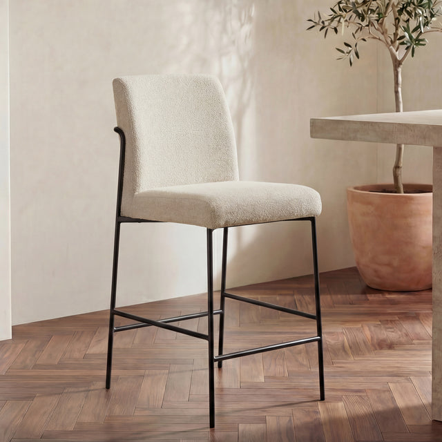 Danny Ivory Counter Stool - Ornate Home